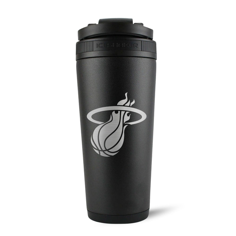 Load image into Gallery viewer, Ice Shaker - Officially Licensed Miami Heat 26oz Ice Shaker - Black
