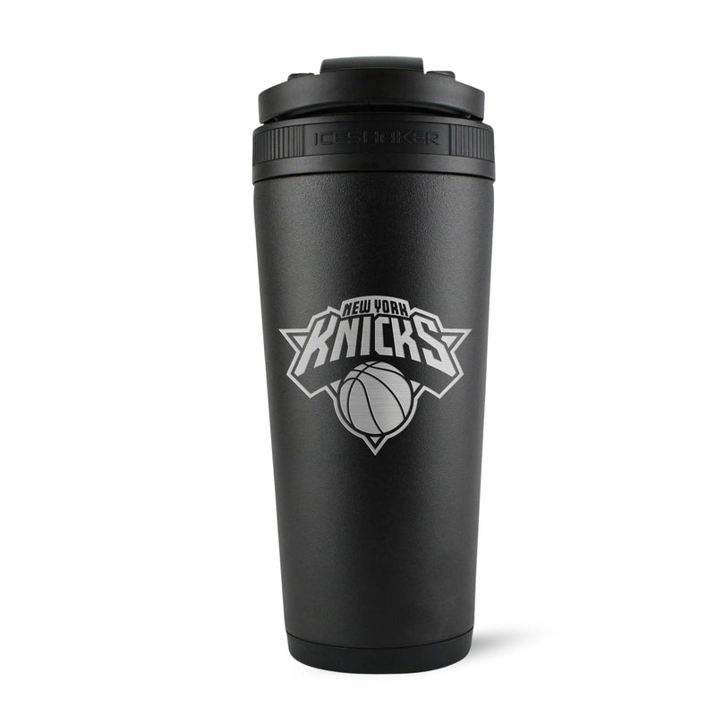 Load image into Gallery viewer, Ice Shaker - Officially Licensed New York Knicks 26oz Ice Shaker - Black
