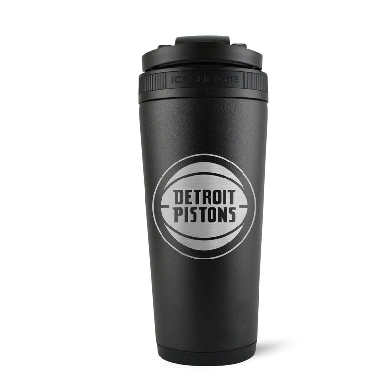 Load image into Gallery viewer, Ice Shaker - Officially Licensed Detroit Pistons 26oz Ice Shaker - Black
