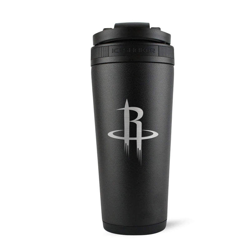 Load image into Gallery viewer, Ice Shaker - Officially Licensed Houston Rockets 26oz Ice Shaker - Black

