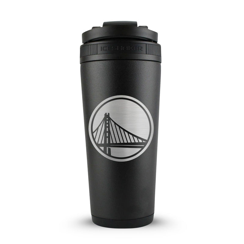 Load image into Gallery viewer, Ice Shaker - Officially Licensed Golden State Warriors 26oz Ice Shaker - Black
