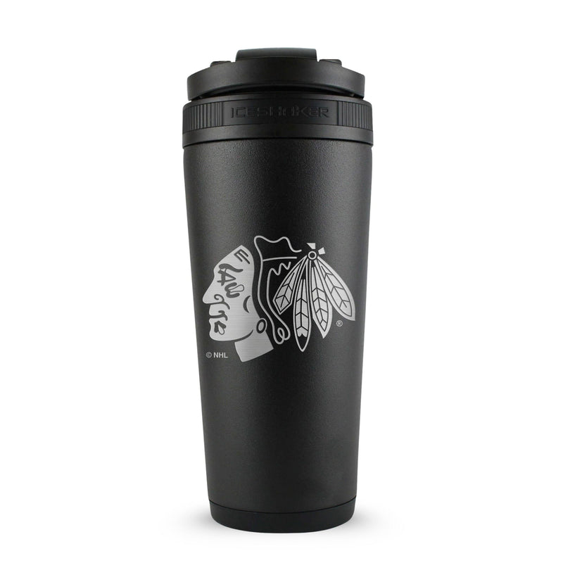 Load image into Gallery viewer, Ice Shaker - Officially Licensed Chicago Blackhawks 26oz Ice Shaker
