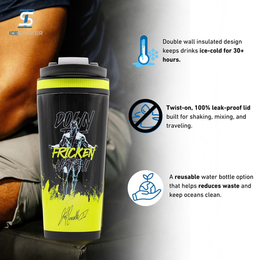Ice Shaker - Ice Shaker 4D Series 26oz Shaker Bottle - Down The Hatch