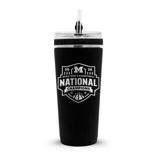 Ice Shaker - Michigan Wolverines 2026 NCAA Basketball Champions 26oz Flex Bottle