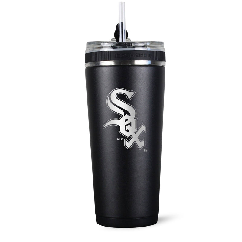 Load image into Gallery viewer, Ice Shaker - Officially Licensed Chicago White Sox 26oz Flex Bottle
