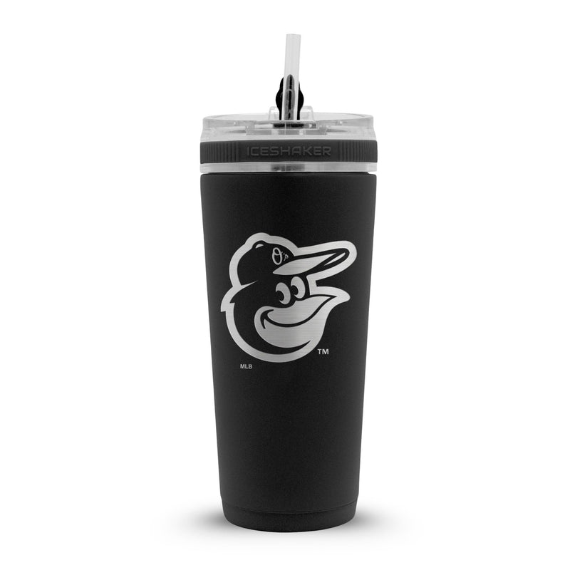 Load image into Gallery viewer, Ice Shaker - Officially Licensed Baltimore Orioles 26oz Flex Bottle
