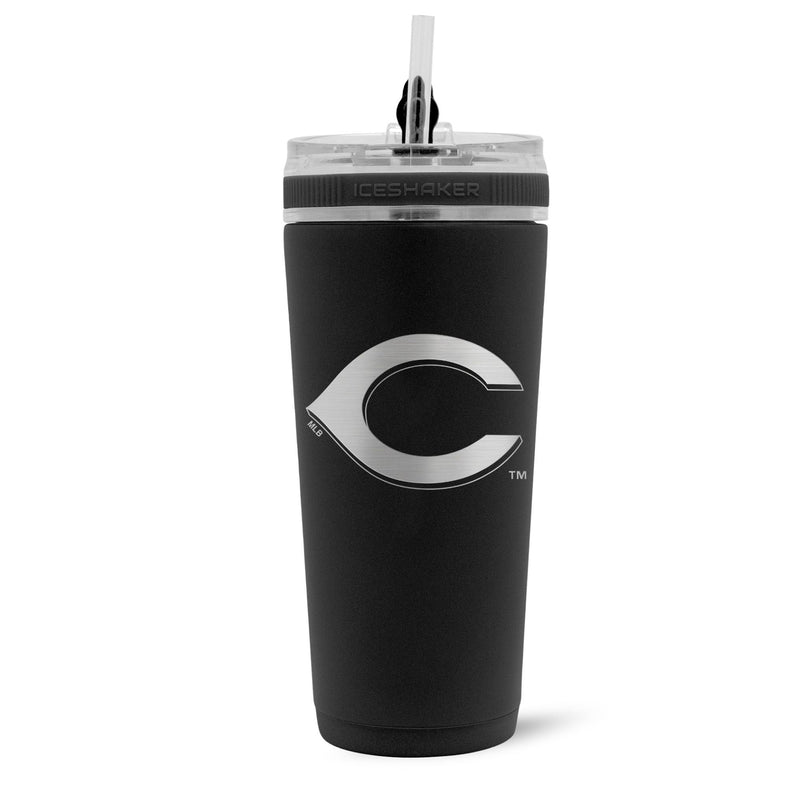 Load image into Gallery viewer, Ice Shaker - Officially Licensed Cincinnati Reds 26oz Flex Bottle
