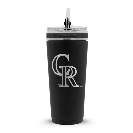 Ice Shaker - Officially Licensed Colorado Rockies 26oz Flex Bottle