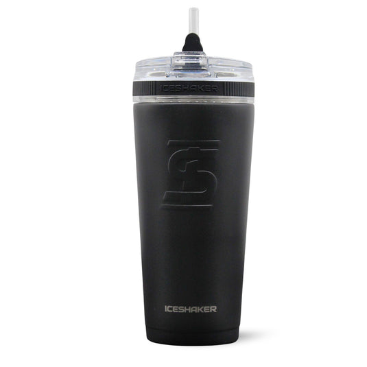 Ice Shaker - Officially Licensed Pittsburgh Pirates 26oz Flex Bottle - Black