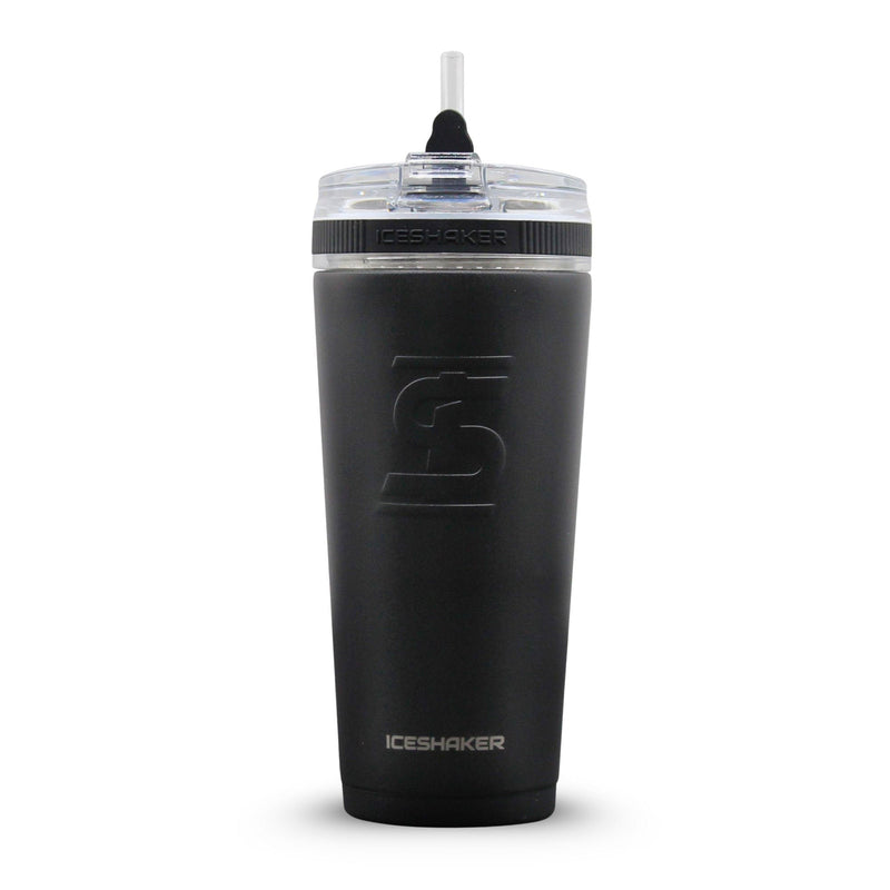 Load image into Gallery viewer, Ice Shaker - Officially Licensed Carolina Panthers 26oz Flex Bottle
