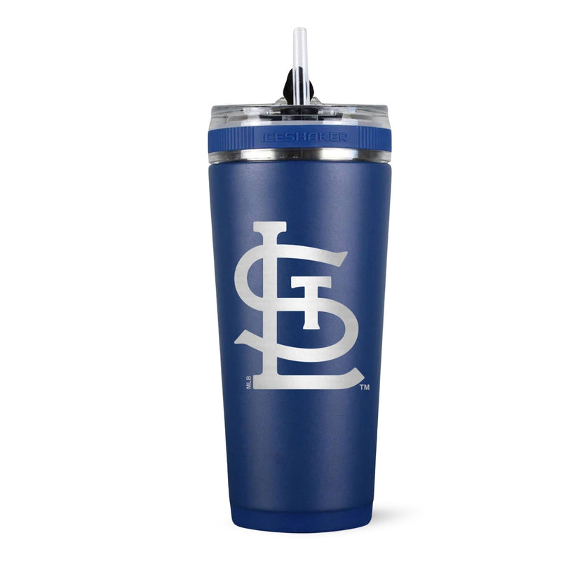 Load image into Gallery viewer, Ice Shaker - Officially Licensed St. Louis Cardinals 26oz Flex Bottle
