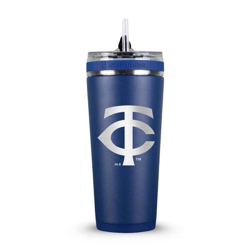 Load image into Gallery viewer, Ice Shaker - Officially Licensed Minnesota Twins 26oz Flex Bottle
