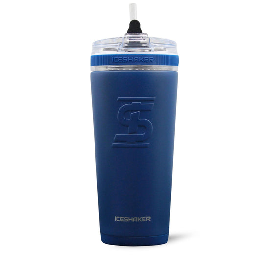 Ice Shaker - Officially Licensed Texas Rangers 26oz Flex Bottle - Navy