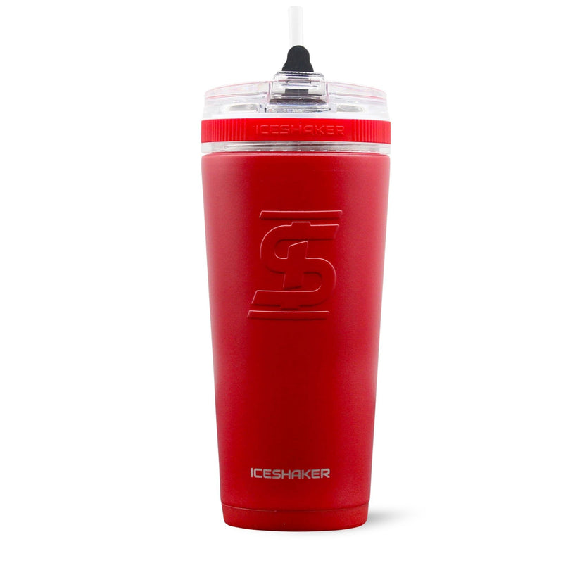 Load image into Gallery viewer, Ice Shaker - Officially Licensed Texas Rangers 26oz Flex Bottle - Red
