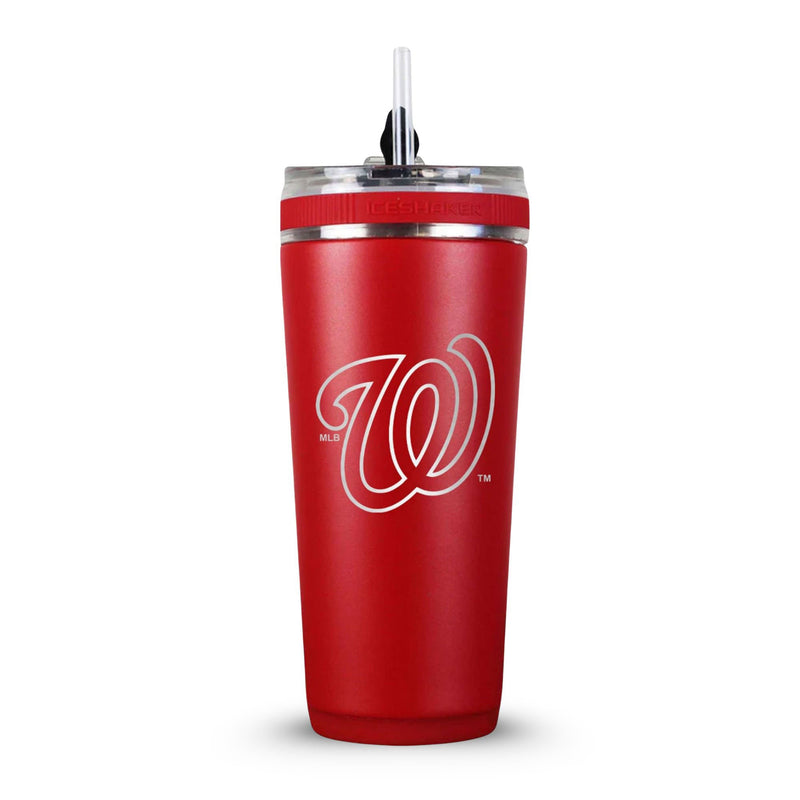 Load image into Gallery viewer, Ice Shaker - Officially Licensed Washington Nationals 26oz Flex Bottle
