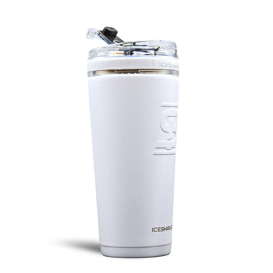 Ice Shaker - Officially Licensed Pittsburgh Steelers 26oz Flex Bottle - White