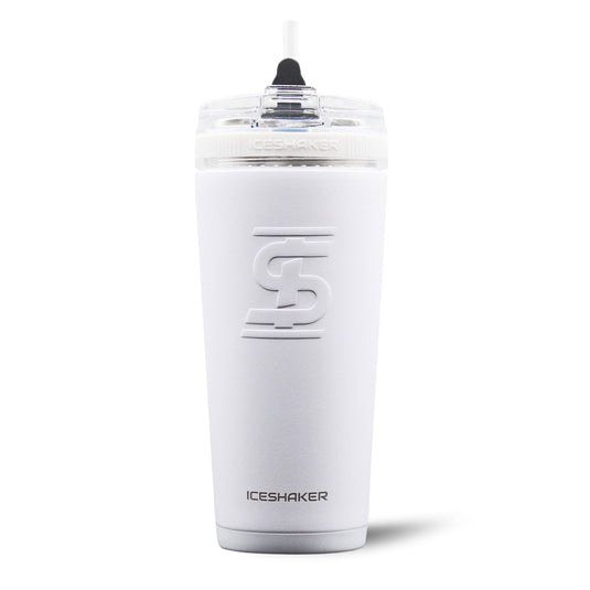 Ice Shaker - Officially Licensed Pittsburgh Steelers 26oz Flex Bottle - White