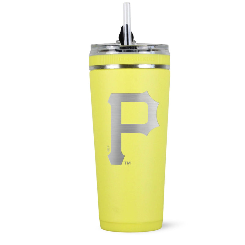 Load image into Gallery viewer, Ice Shaker - Officially Licensed Pittsburgh Pirates 26oz Flex Bottle - Yellow
