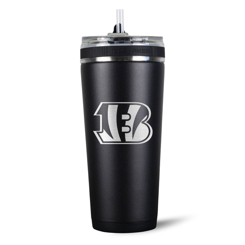 Load image into Gallery viewer, Ice Shaker - Officially Licensed Cincinnati Bengals 26oz Flex Bottle
