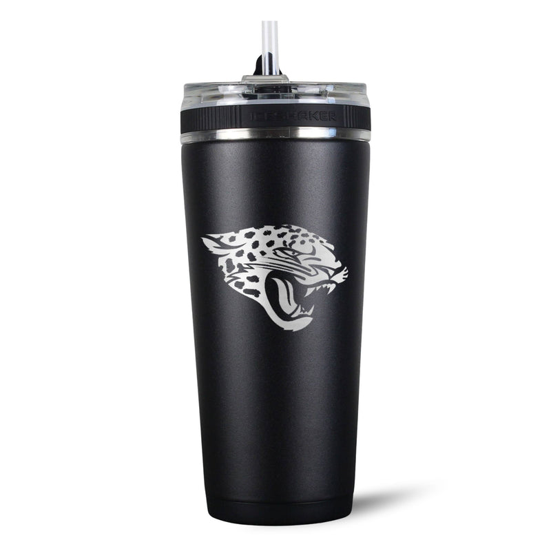Load image into Gallery viewer, Ice Shaker - Officially Licensed Jacksonville Jaguars 26oz Flex Bottle
