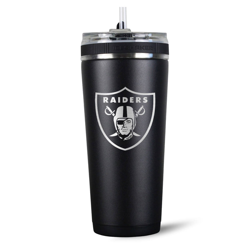 Load image into Gallery viewer, Ice Shaker - Officially Licensed Las Vegas Raiders 26oz Flex Bottle
