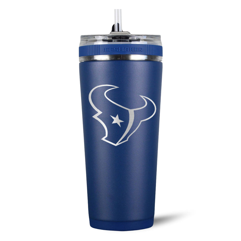 Load image into Gallery viewer, Ice Shaker - Officially Licensed Houston Texans 26oz Flex Bottle
