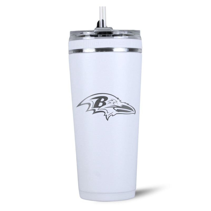 Load image into Gallery viewer, Ice Shaker - Officially Licensed Baltimore Ravens 26oz Flex Bottle
