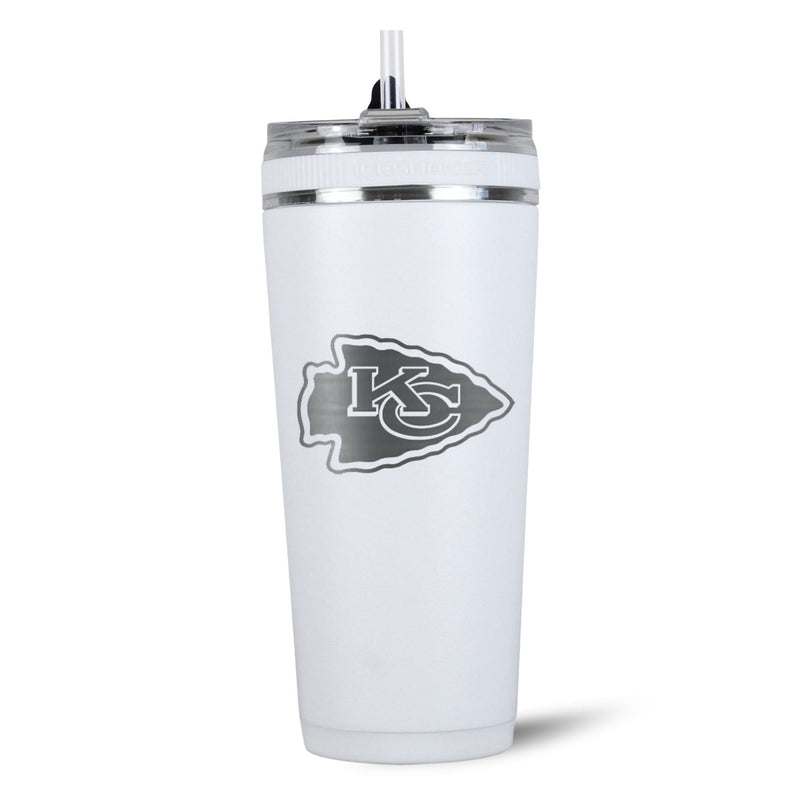 Load image into Gallery viewer, Ice Shaker - Officially Licensed Kansas City Chiefs 26oz Flex Bottle
