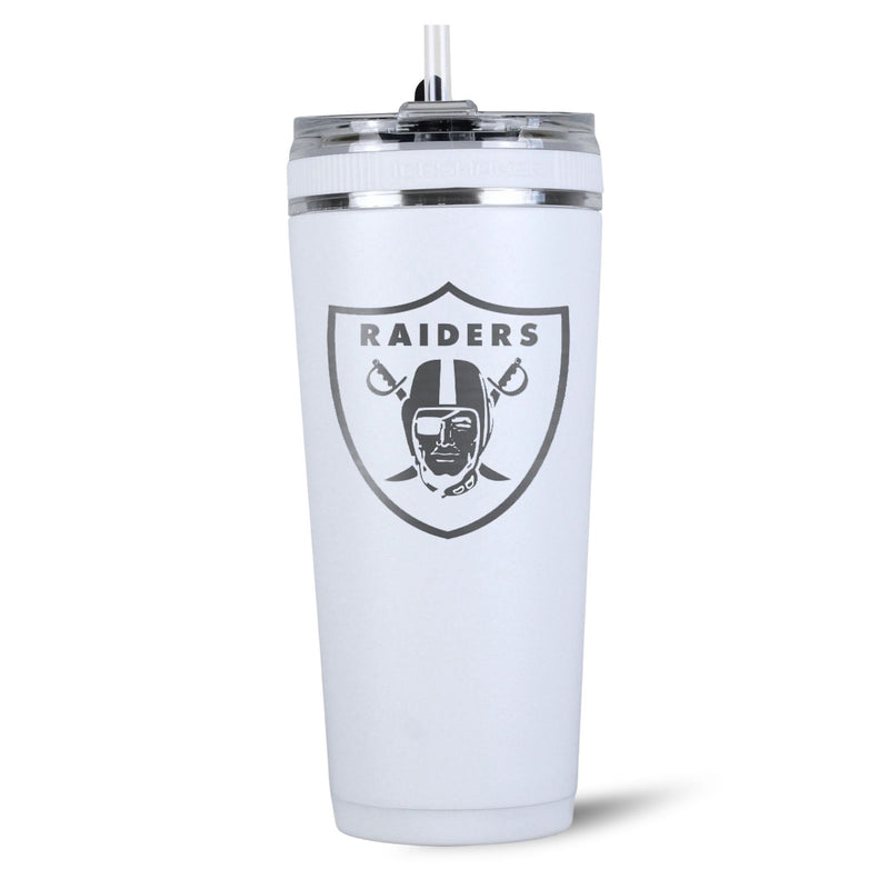Load image into Gallery viewer, Ice Shaker - Officially Licensed Las Vegas Raiders 26oz Flex Bottle
