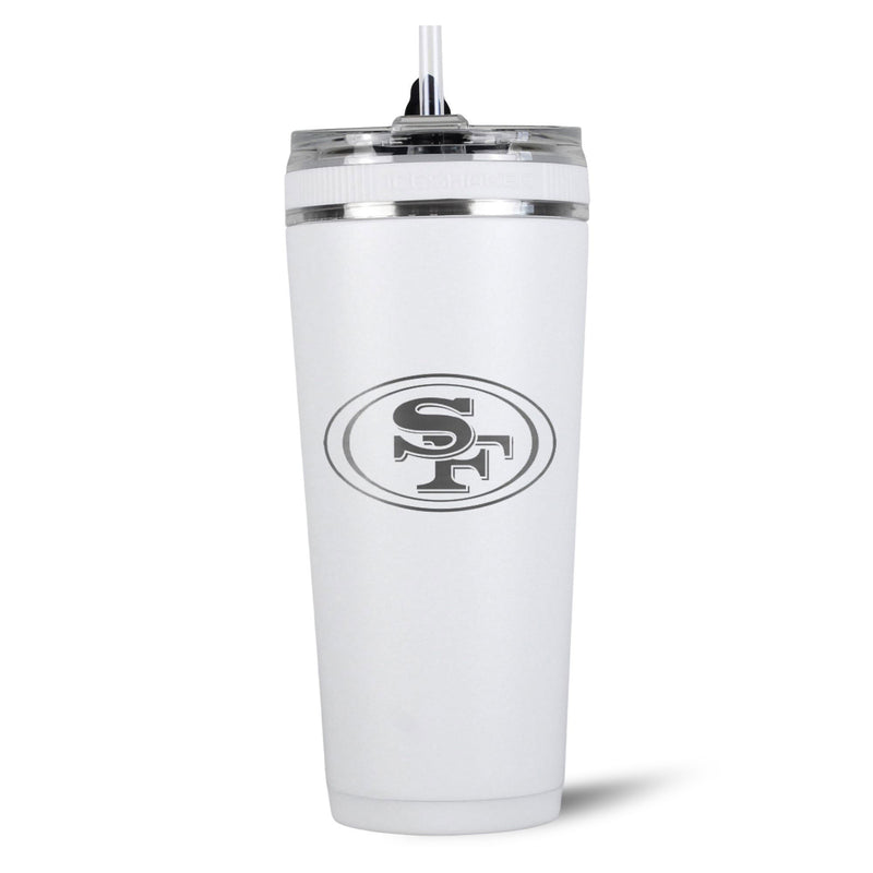 Load image into Gallery viewer, Ice Shaker - Officially Licensed San Francisco 49ers 26oz Flex Bottle
