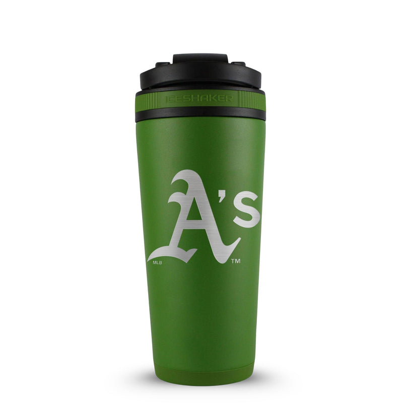 Load image into Gallery viewer, Ice Shaker - Officially Licensed Oakland Athletics 26oz Ice Shaker

