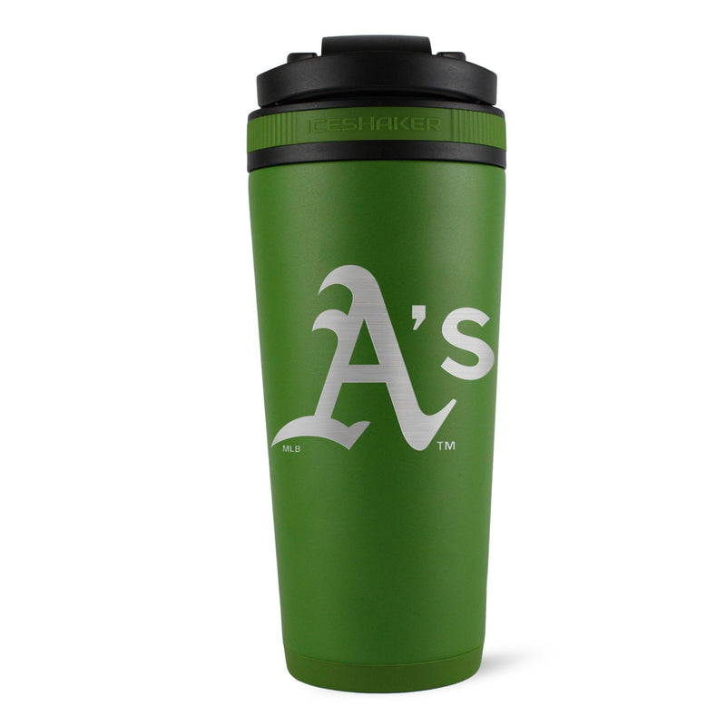Load image into Gallery viewer, Ice Shaker - Officially Licensed Oakland Athletics 26oz Ice Shaker
