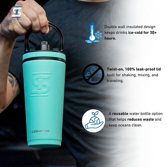 Ice Shaker - Officially Licensed Seattle Kraken 26oz Ice Shaker