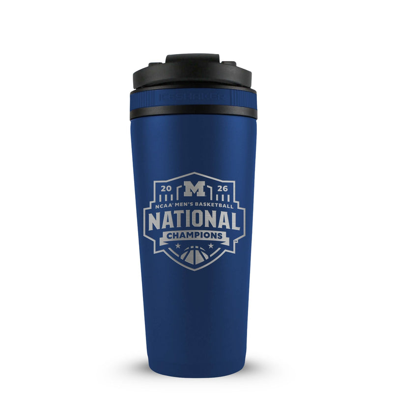 Load image into Gallery viewer, Ice Shaker - Michigan Wolverines 2026 NCAA Basketball Champions 26oz Ice Shaker
