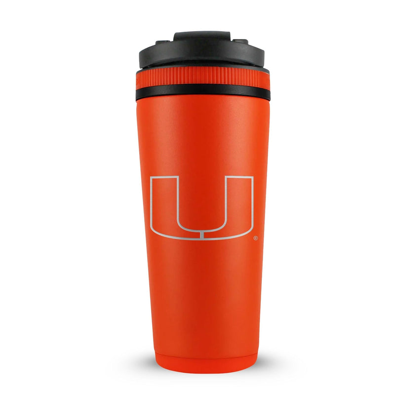 Load image into Gallery viewer, Ice Shaker - Officially Licensed University of Miami 26oz Ice Shaker

