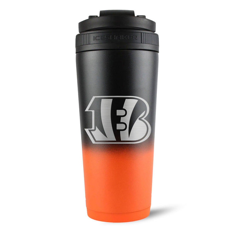 Load image into Gallery viewer, Ice Shaker - Officially Licensed Cincinnati Bengals 26oz Ice Shaker
