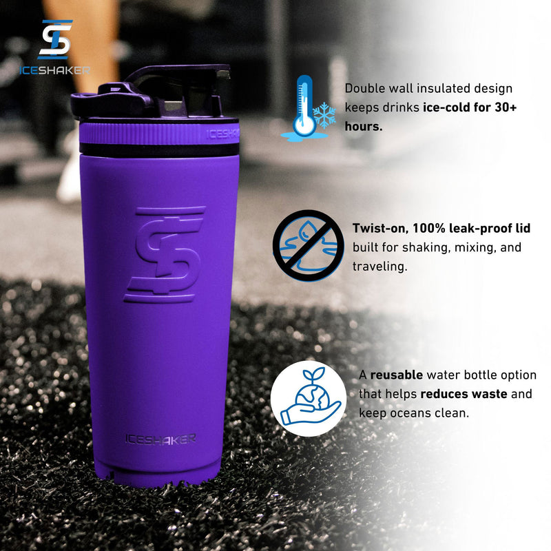Load image into Gallery viewer, Ice Shaker - Officially Licensed Colorado Rockies 26oz Ice Shaker
