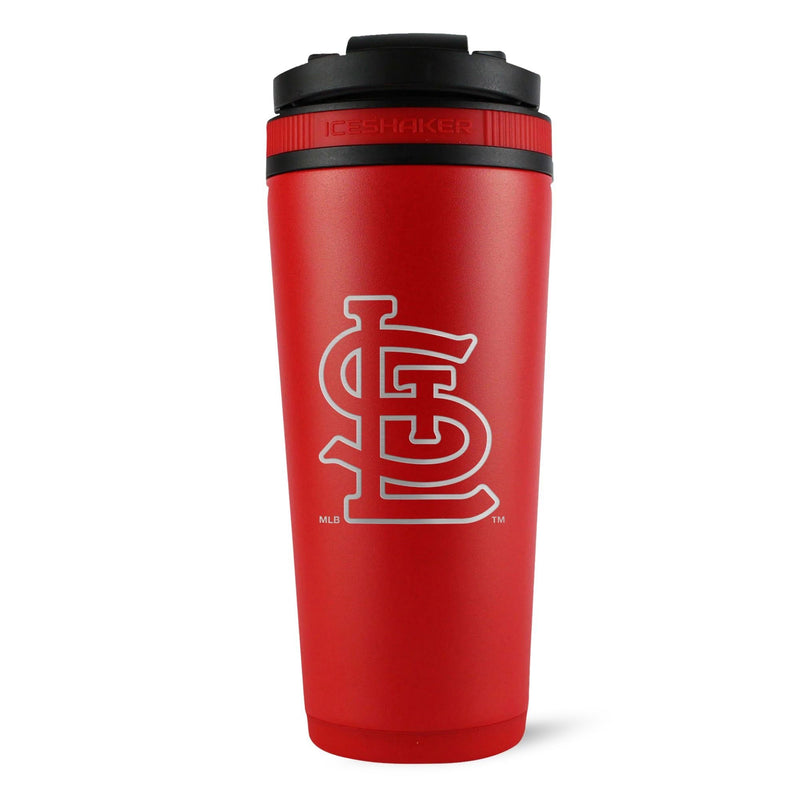 Load image into Gallery viewer, Ice Shaker - Officially Licensed St. Louis Cardinals 26oz Ice Shaker
