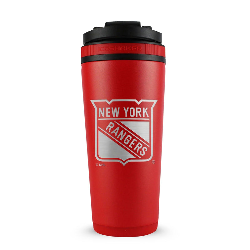 Load image into Gallery viewer, Ice Shaker - Officially Licensed New York Rangers 26oz Ice Shaker - Red
