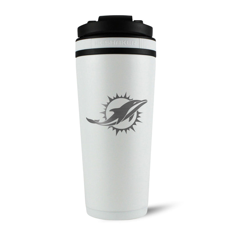 Load image into Gallery viewer, Ice Shaker - Officially Licensed Miami Dolphins 26oz Ice Shaker
