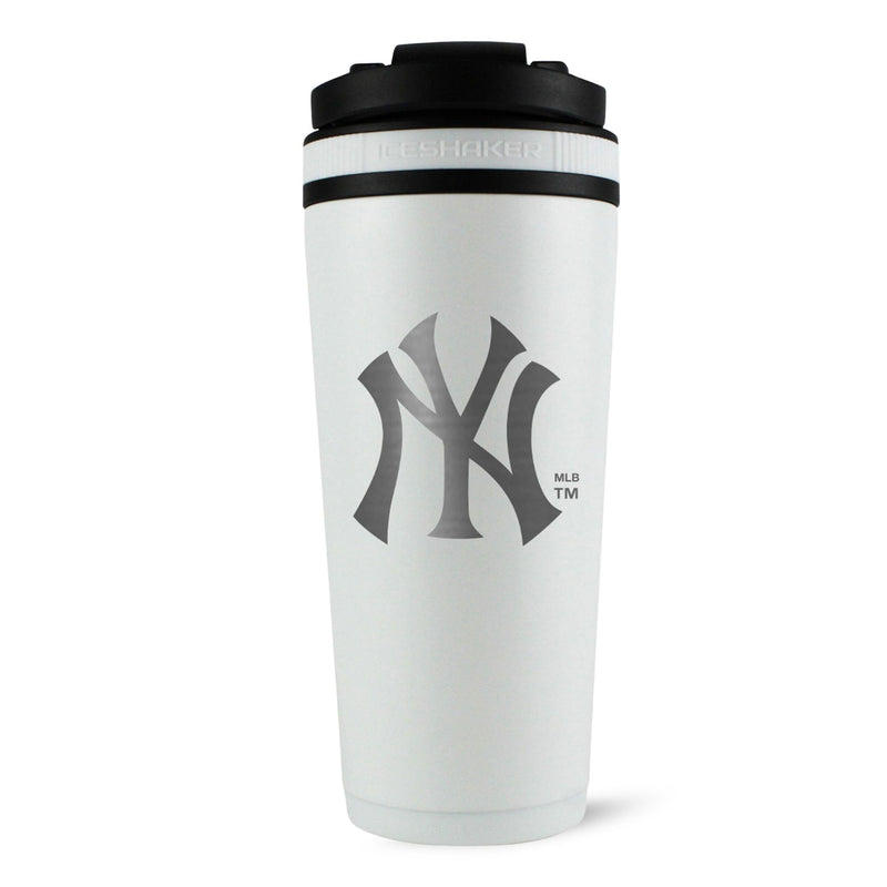 Load image into Gallery viewer, Ice Shaker - Officially Licensed New York Yankees 26oz Ice Shaker - White
