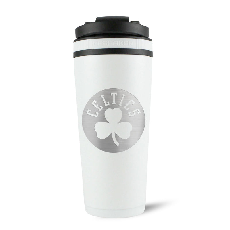 Load image into Gallery viewer, Ice Shaker - Officially Licensed Boston Celtics 26oz Ice Shaker - White
