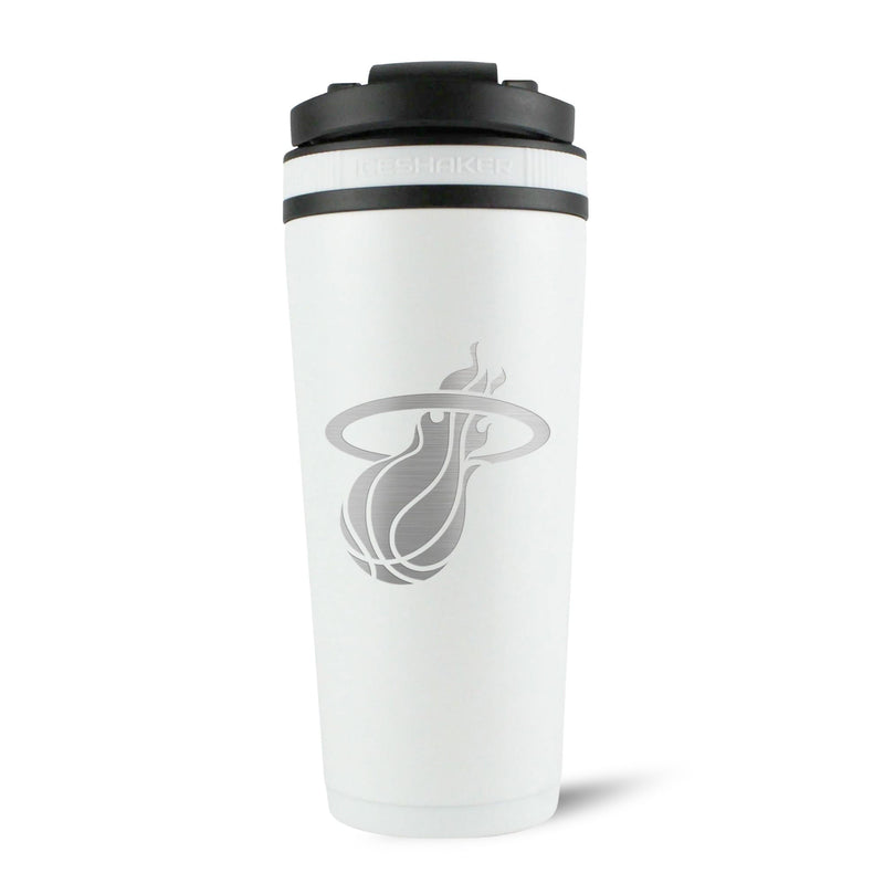 Load image into Gallery viewer, Ice Shaker - Officially Licensed Miami Heat 26oz Ice Shaker - White
