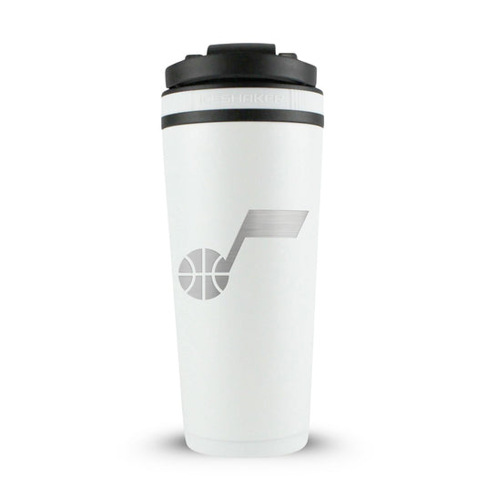 Ice Shaker - Officially Licensed Utah Jazz 26oz Ice Shaker - White