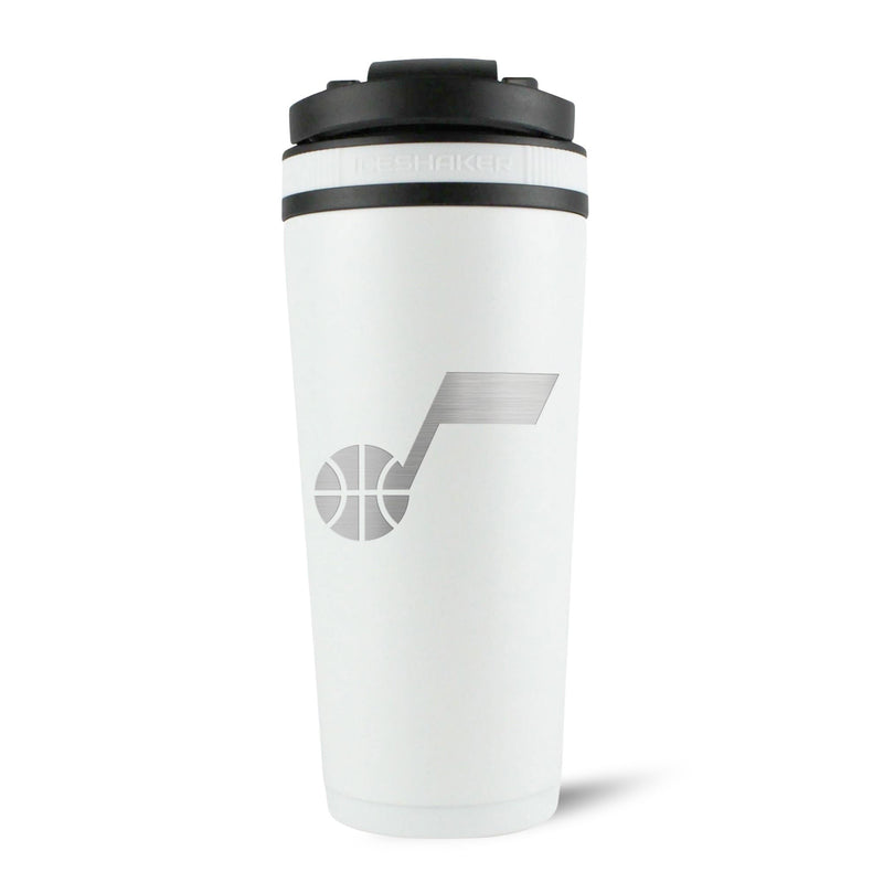 Load image into Gallery viewer, Ice Shaker - Officially Licensed Utah Jazz 26oz Ice Shaker - White
