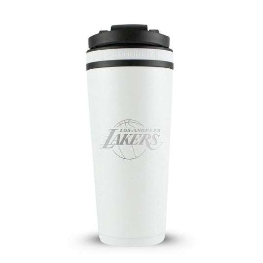 Ice Shaker - Officially Licensed Los Angeles Lakers 26oz Ice Shaker - White
