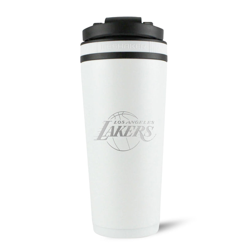 Load image into Gallery viewer, Ice Shaker - Officially Licensed Los Angeles Lakers 26oz Ice Shaker - White
