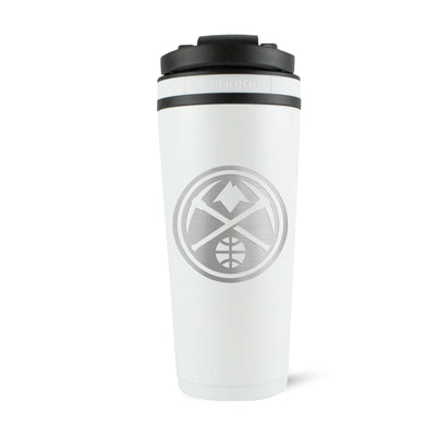 Ice Shaker - Officially Licensed Denver Nuggets 26oz Ice Shaker - White