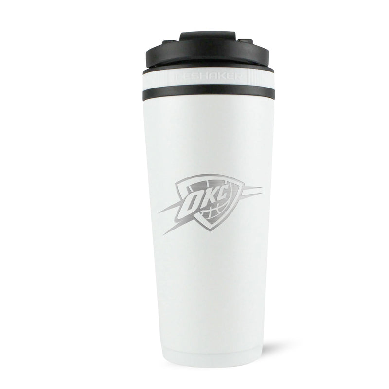 Load image into Gallery viewer, Ice Shaker - Officially Licensed Oklahoma City Thunder 26oz Ice Shaker - White
