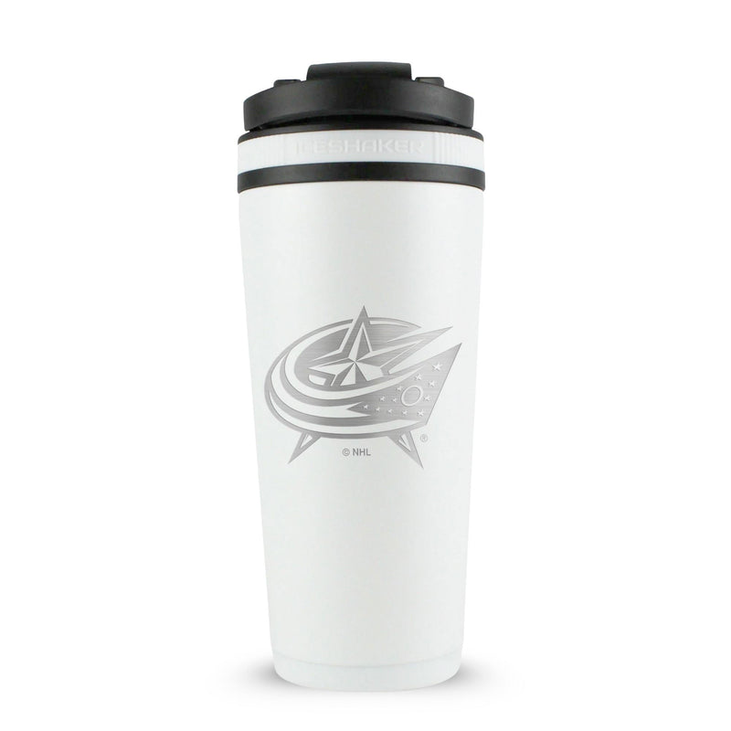 Load image into Gallery viewer, Ice Shaker - Officially Licensed Columbus Blue Jackets 26oz Ice Shaker
